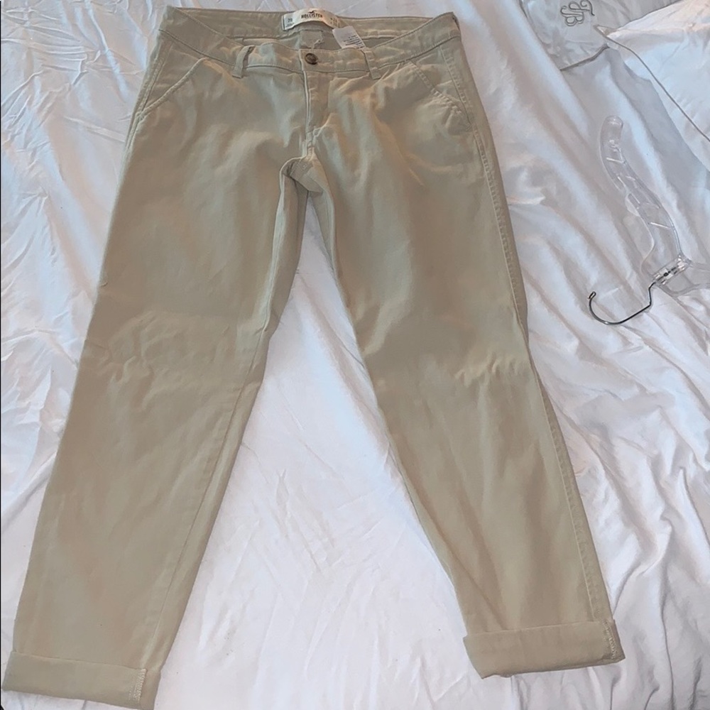 Straight Khaki Pants